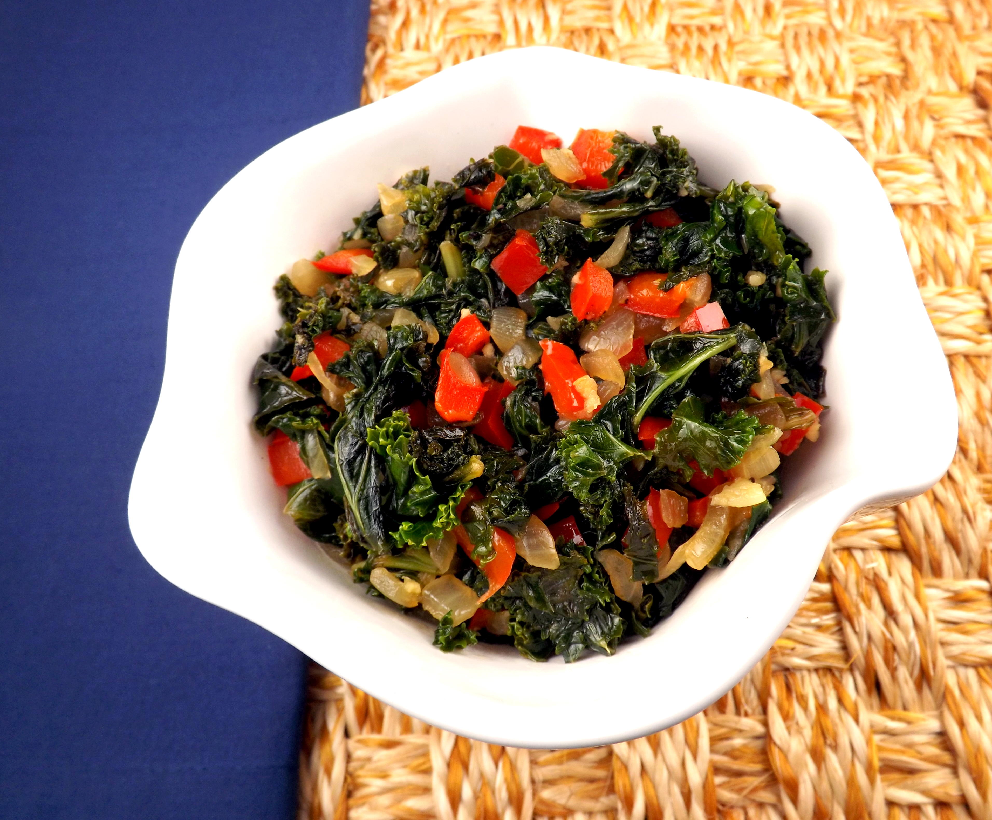 Kale and Red Pepper Holly Ring